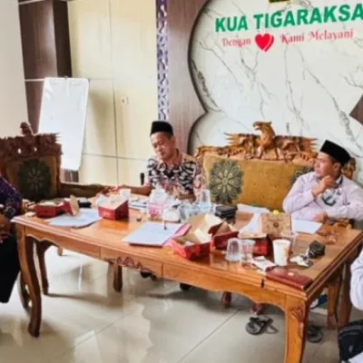 Lurah Kaduagung Jalin Silaturahmi ke KUA Tigaraksa, Perkuat Sinergi Lintas Lembaga