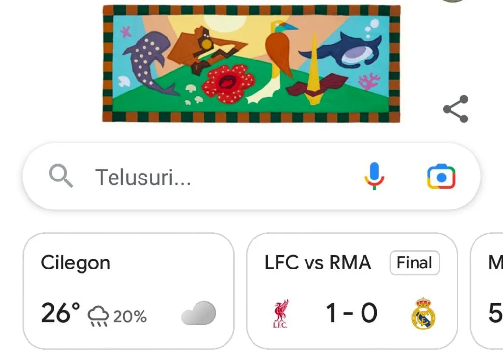 Doodle Google Hari Ini Rayakan Hari Cinta Puspa dan Satwa Nasional