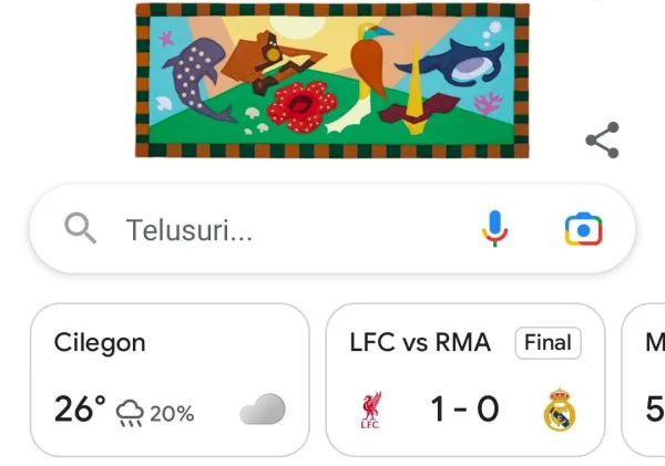 Doodle Google Hari Ini Rayakan Hari Cinta Puspa dan Satwa Nasional