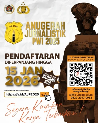Antusiasme Tinggi Wartawan, Deadline AJP Award 2025 Diperpanjang hingga 15 Januari
