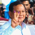 Calon Presiden Prabowo Subianto Berpartisipasi dalam Pemungutan Suara