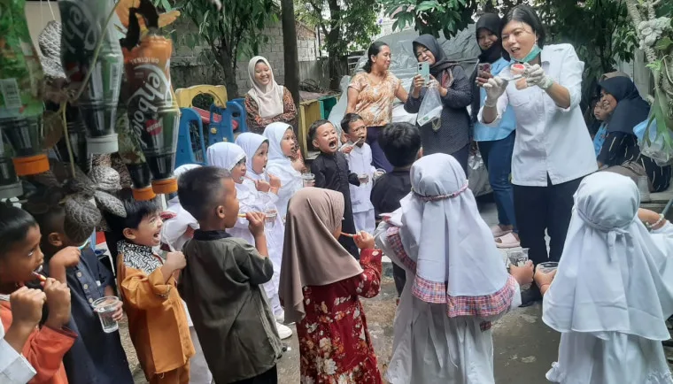 Puskesmas Pagedangan Gelar Pemeriksaan Kesehatan Anak di PAUD dan TK Melati Situgadung