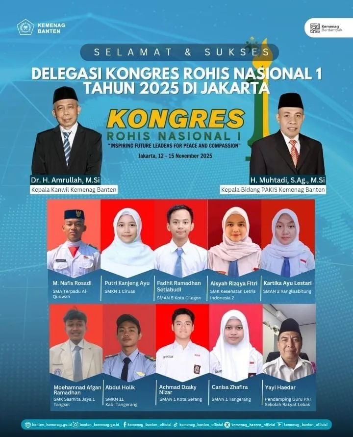 Delegasi Banten Siap Harumkan Nama Daerah di Kongres Rohis Nasional I