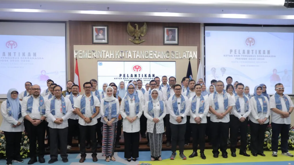 CIPUTAT – Pengurus Dekranasda Kota Tangerang Selatan 2025–2030 Resmi Dilantik