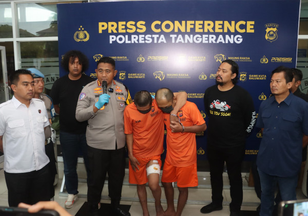 Polresta Tangerang Ringkus Dua Pelaku Curanmor Bersenjata Api, Residivis Antarwilayah
