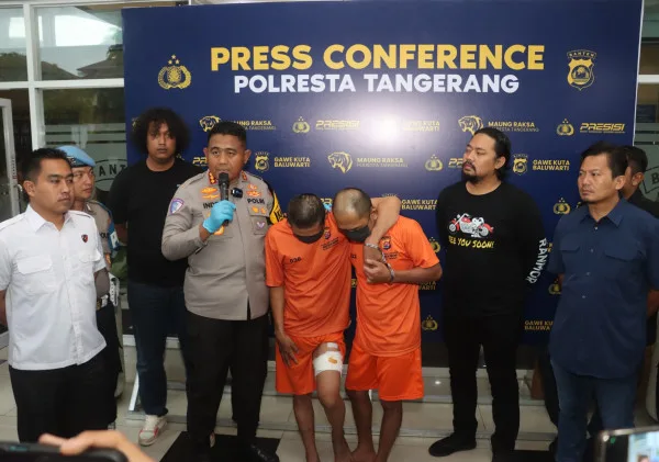 Polresta Tangerang Ringkus Dua Pelaku Curanmor Bersenjata Api, Residivis Antarwilayah