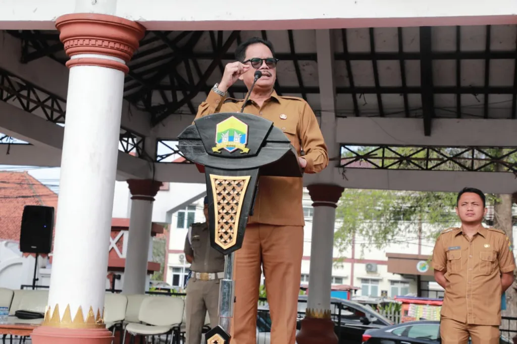 Sekda Kota Serang Tekankan Kedisiplinan ASN pada Peringatan HUT KORPRI dan HKN