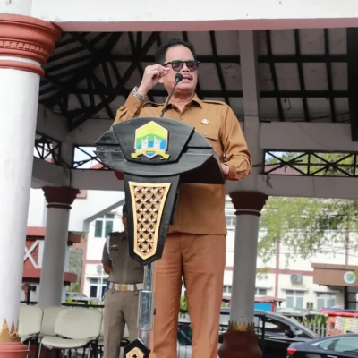 Sekda Kota Serang Tekankan Kedisiplinan ASN pada Peringatan HUT KORPRI dan HKN