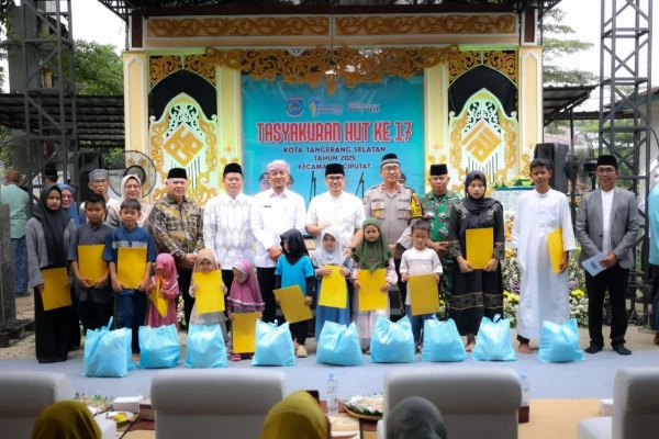 Ciputat Gelar Tasyakuran HUT ke-17 Kota Tangsel, Pilar Saga Ajak Masyarakat Perkuat Semangat Kolaborasi
