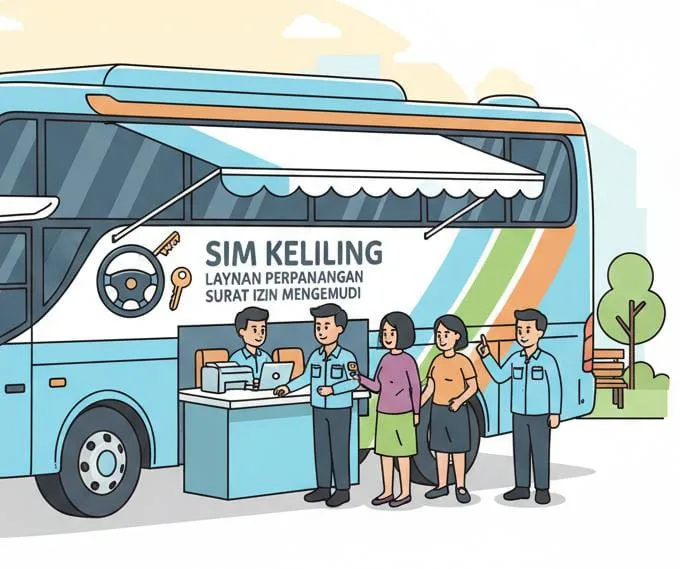 Layanan SIM Keliling Hari Ini Hadir di Dua Lokasi di Serang, Warga Diimbau Datang Lebih Awal