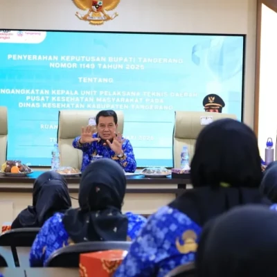 10 Kepala Puskesmas Resmi Dilantik, Bupati Tangerang Titip Pesan Tegas soal Pelayanan Publik