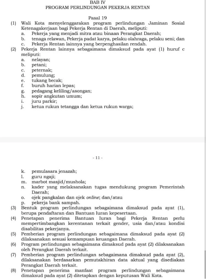 Pemkot Serang Siapkan Perwal Jaminan Sosial bagi Pekerja Rentan