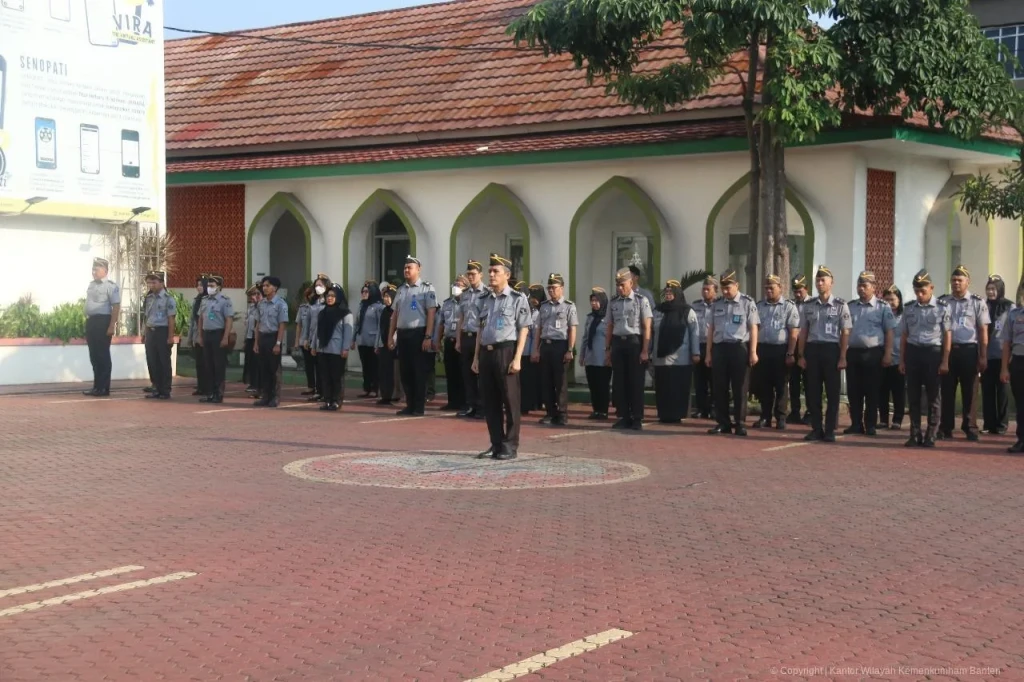 Kemenkumham Banten Gelar Apel Pagi, Tekankan Komitmen dan Kolaborasi dalam Pelaksanaan Tugas