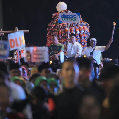 Gema Takbir Warnai Pawai Obor Elektrik, Festival Maulid Nusantara 2 Kota Tangerang Resmi Dibuka