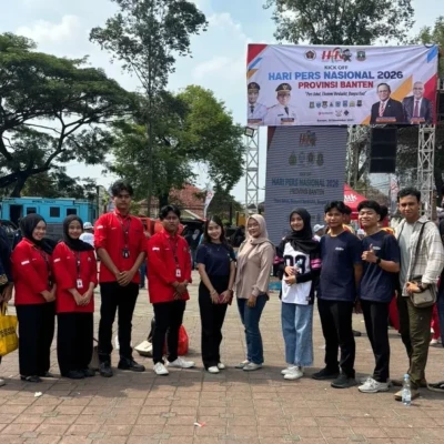 Kick Off HPN 2026 dan Jalan Santai Bersama Kapolri, diikuti Mahasiswa Unsera