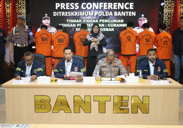 Polda Banten Ungkap Kasus Curanmor Losbak, 10 Pelaku Ditangkap dari Dua Kelompok Berbeda