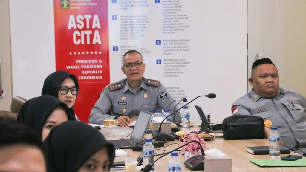 Kemenkumham Luncurkan Aplikasi Baru untuk Berantas Kejahatan Keuangan, Kanwil Banten Ikuti Secara Virtual