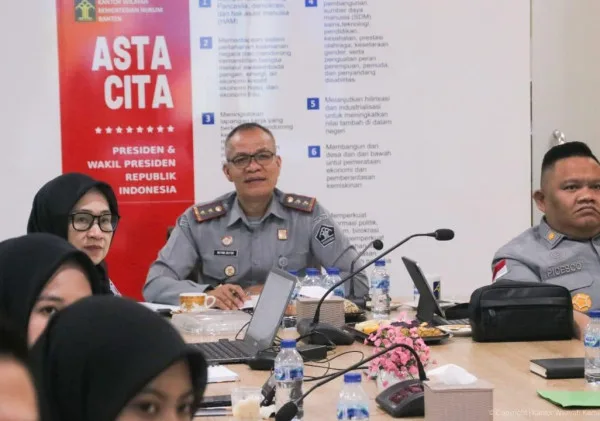Kemenkumham Luncurkan Aplikasi Baru untuk Berantas Kejahatan Keuangan, Kanwil Banten Ikuti Secara Virtual