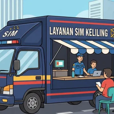 Layanan SIM Keliling Hari Ini Hadir di Alun-Alun Kota Serang dan Taman Krakatau