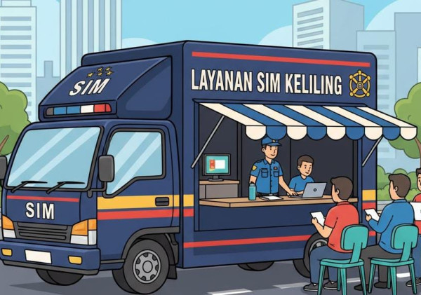 Layanan SIM Keliling Hari Ini Hadir di Alun-Alun Kota Serang dan Taman Krakatau