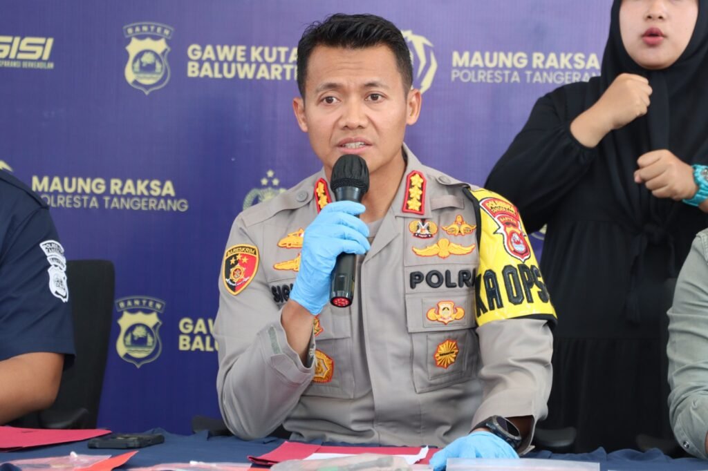 6 Pelaku Curanmor dan 1 Penadah Ditangkap Satreskrim Polresta Tangerang