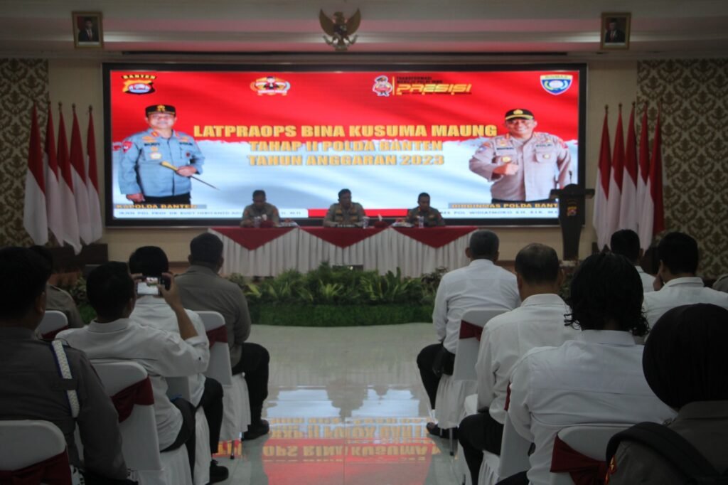 Polda Banten Gelar Latpraops Bina Kusuma Maung 2023 Tahap II