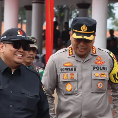Polda Banten Hadiri Apel Siaga Pengawasan Pemilu Tahun 2024