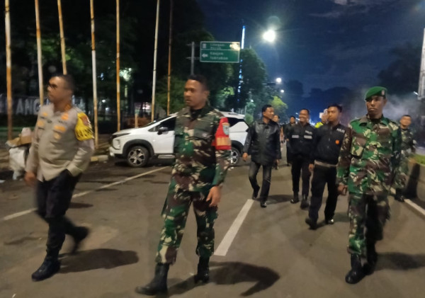 Dandim 0602/Serang Bersama Kapolresta Serang Laksanakan Patroli Keamanan, Ciptakan Suasana Kondusif