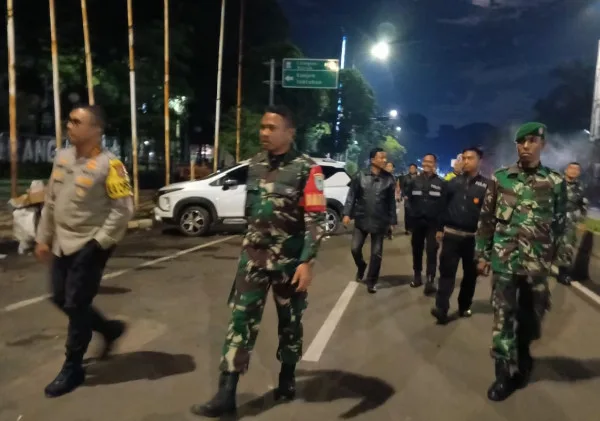 Dandim 0602/Serang Bersama Kapolresta Serang Laksanakan Patroli Keamanan, Ciptakan Suasana Kondusif