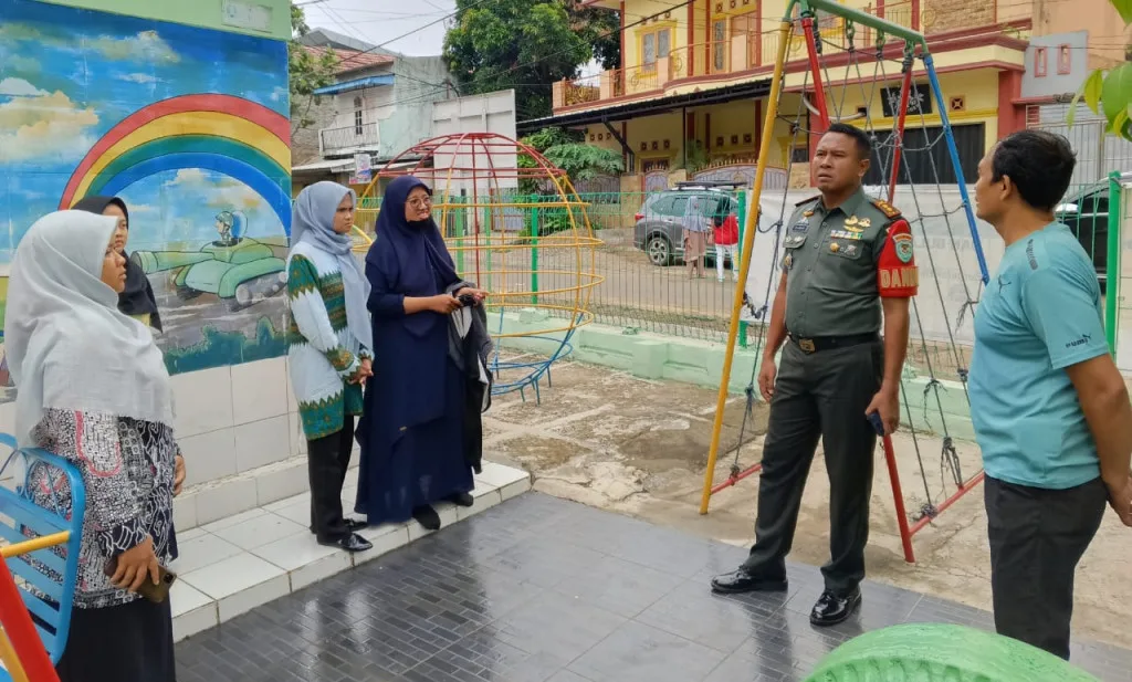 Ciptakan Suasana Nyaman Dan Menyenangkan Dandim 0602/Serang Siap Lakukan Pembenahan TK Kartika XIX Kodim 0602/Serang
