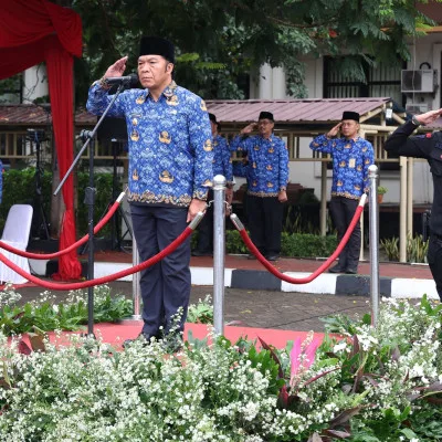 Pj Gubernur Banten Al Muktabar Ingatkan Tugas Melayani Kepada Masyarakat Pada HUT Ke-52 KORPRI