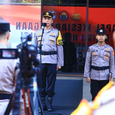 Satgas Humas Polri Gelar Apel Kesiapsiagaan Pengamanan Nataru 2024, Pemudik Harap Melaporkan Rumah Yang Ditinggalkan