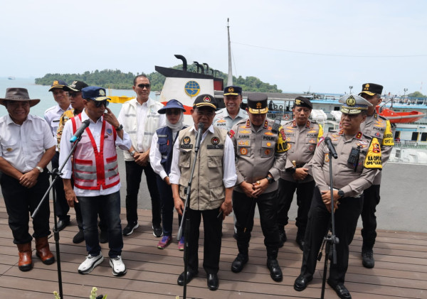 Pengecekan Kesiapan Operasi Lilin 2023-2024 Di Dermaga 6 Eksekutif Pelabuhan penyeberangan Merak-Bakauheni
