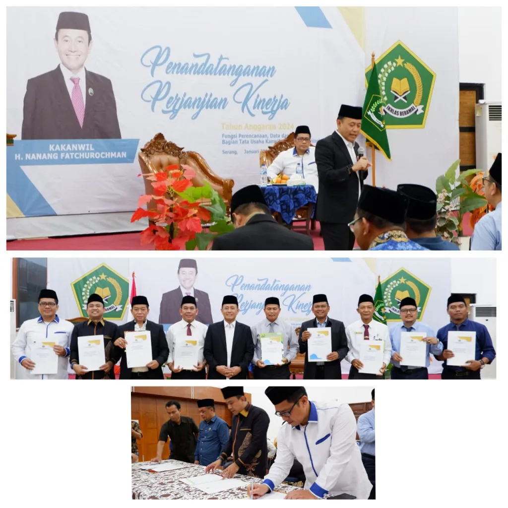 Kanwil Kemenag Provinsi Banten Gelar Penandatanganan Perjanjian Kinerja 