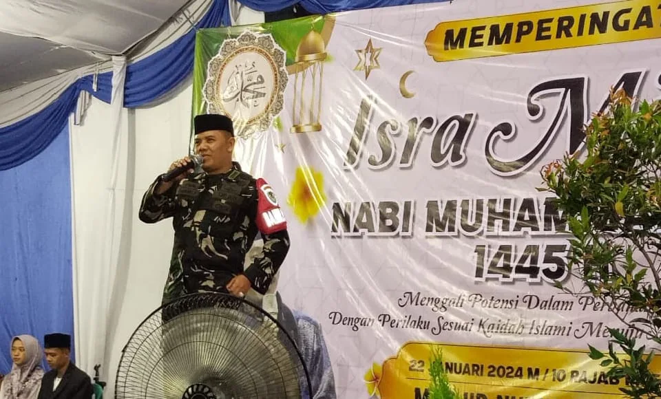 Danramil 0602-06/Kramatwatu Sampaikan Pesan Kepada Generasi Milenial Dalam Peringatan Isro Mi'raj Nabi Muhammad SAW