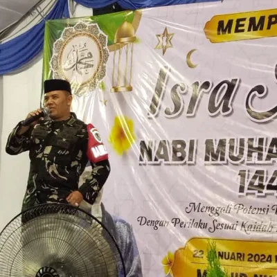 Danramil 0602-06/Kramatwatu Sampaikan Pesan Kepada Generasi Milenial Dalam Peringatan Isro Mi'raj Nabi Muhammad SAW