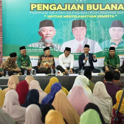 Pj Gubernur Hadiri Pengajian Bulanan PW Muhammadiyah Banten