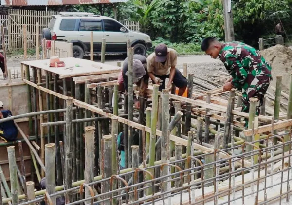 Satgas TMMD Ke 119 Serang Satset Kejar Pembangunan Jembatan