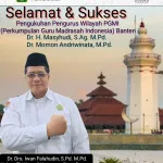 Kabag TU Kanwil Kemenag Provinsi Banten Iwan Falahudin Ucapkan Selamat kepada PW PGMI Banten 2025-2030