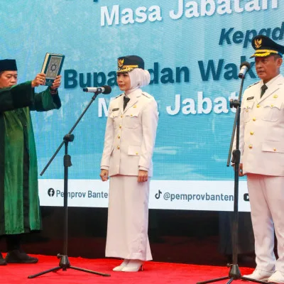 Ratu Rachmatuzakiyah–Najib Hamas Resmi Dilantik Sebagai Bupati dan Wakil Bupati Serang 2025–2030, Janjikan Program Prioritas 100 Hari Kerja