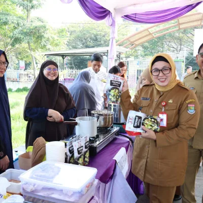 Jelang Idul Adha, Wabup Tangerang Tinjau Gerakan Pangan Murah dan Bazar UMKM