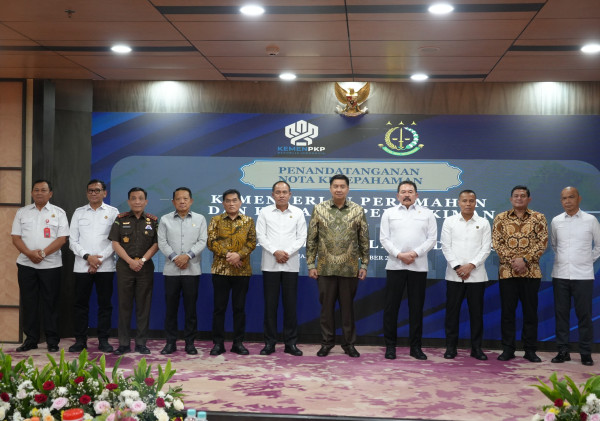 Jaksa Agung dan Menteri PKP Teken Nota Kesepahaman, Perkuat Sinergi dalam Pembangunan Perumahan Rakyat