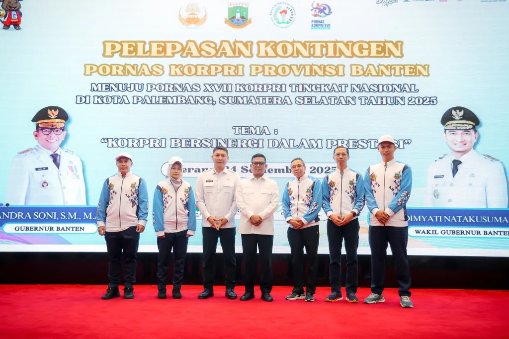 Gubernur Banten Lepas Kontingen Pornas Korpri XVII, Dorong Budaya Kompetisi yang Baik