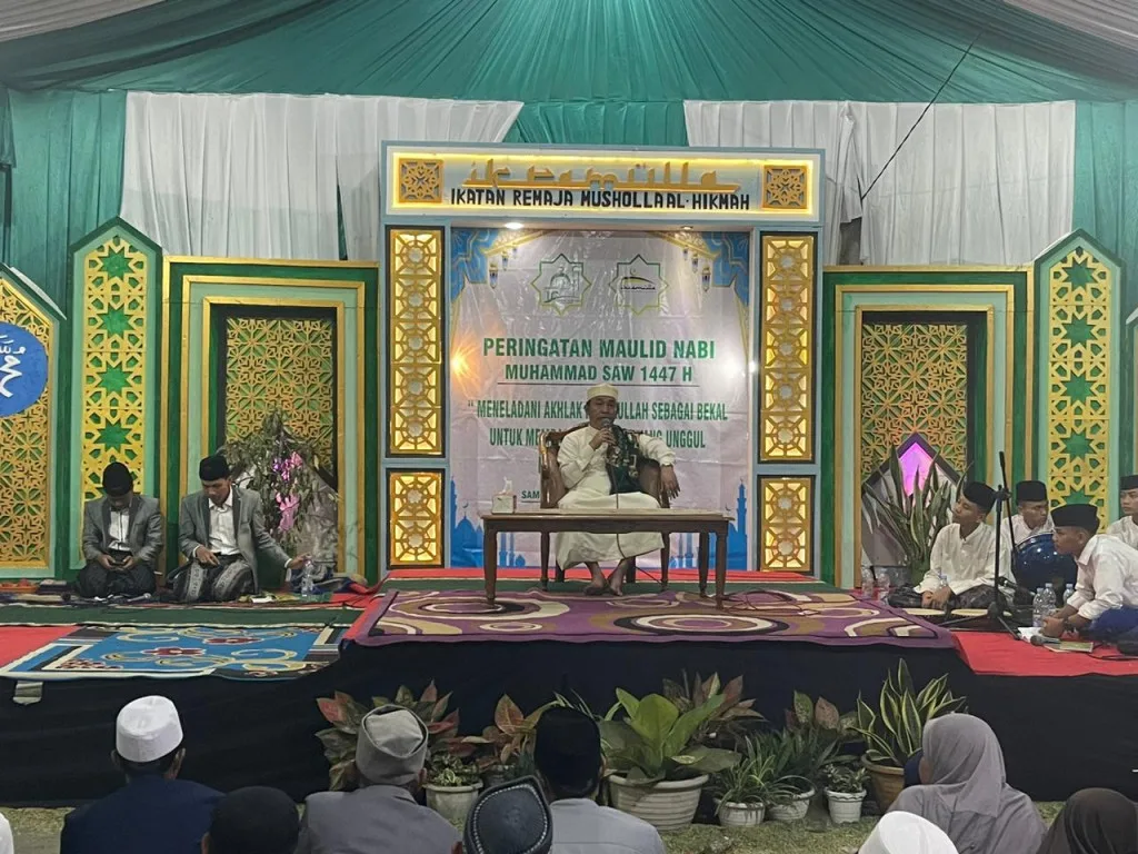 IKRAMULA Mushola Al-Hikmah Gelar Peringatan Maulid Nabi Muhammad SAW 1447 H di Kampung Samprok