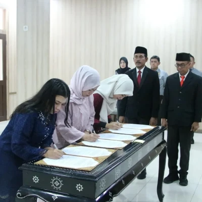 Tiga Notaris Pengganti Dilantik di Kantor Wilayah Kemenkum Banten