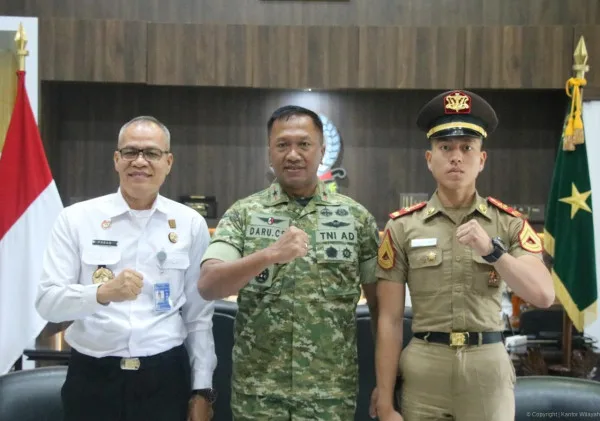 Kakanwil Kemenkum Banten dan Danrem 064/Maulana Yusuf Perkuat Sinergi dan Kolaborasi