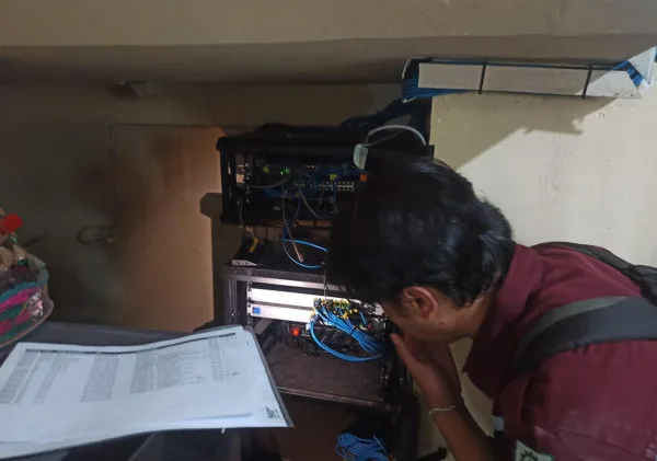 Kantor Kemkumham Banten Digecek Perangkat Jaringannya oleh Tim Vendor Telkom