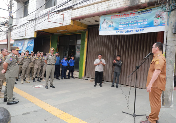 Wali Kota Serang Instruksikan Satpol PP Jaga Kawasan Royal Baroe