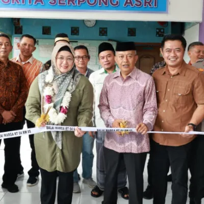 Wabup Tangerang Resmikan Balai Warga RT. 04 RW. 05 Perum Griya Serpong Asri