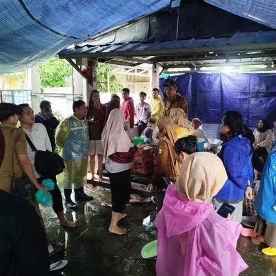 Banjir Melanda Kota Serang, Wakil Wali Kota Serang Tinjau Lokasi